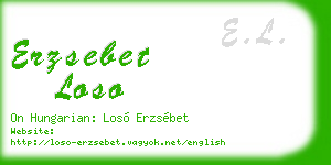 erzsebet loso business card